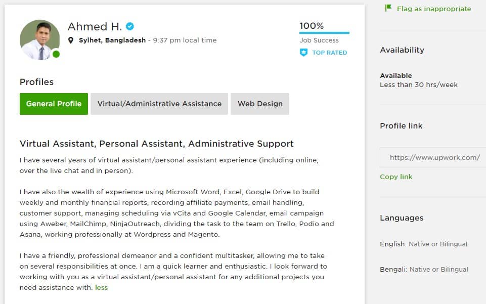 Upwork Individual