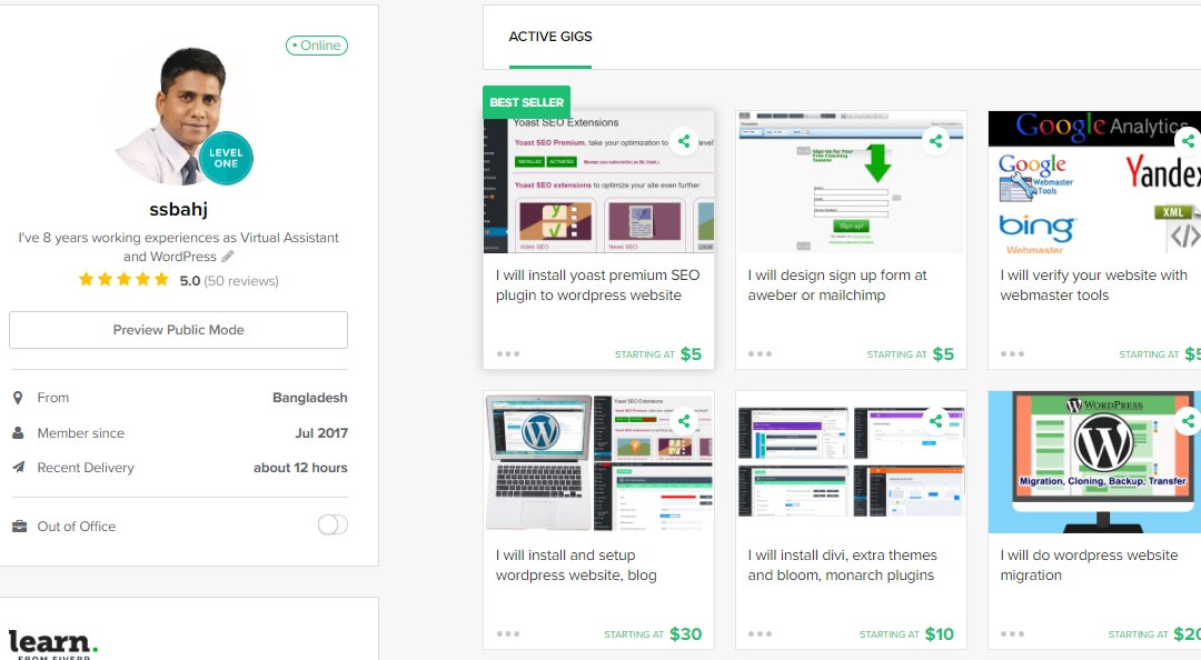 Fiverr Portfolio